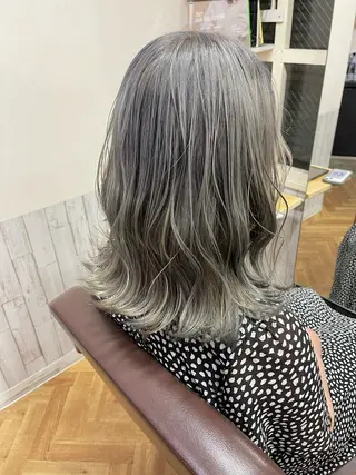 ミディアム 髪質改善＆艶カラー Zina💋池袋のヘアスタイル