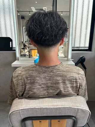 ショート パーマ メンズ 長谷川 湧のヘアスタイル