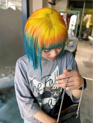 カラー 🧡色落ちまで2度綺 麗なカラー🧡ヨシキのヘアスタイル