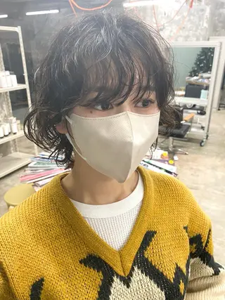 ショート パーマ 藤野 けいごのヘアスタイル