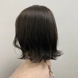 ミディアム カラー パーマ ヘアアレンジ 韓国風ベージュ🤎 赤みなし🌿横浜🤎のヘアスタイル