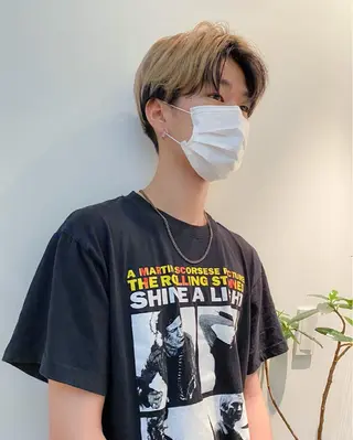 ショート カラー メンズ 栄/矢場町 三井太朗のヘアスタイル