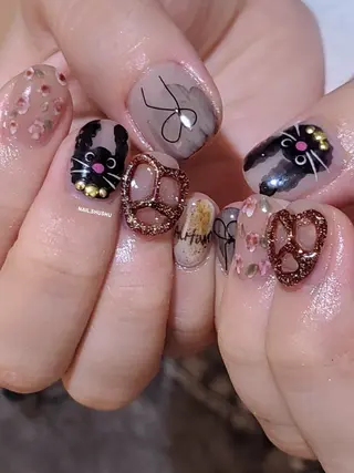 ネイル 3dパーツ/流行り 👧shushu❤️のネイルデザイン