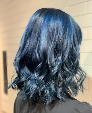 ミディアム カラー ヘアアレンジ 髪質改善×ハイトーン 中田啄也のヘアスタイル