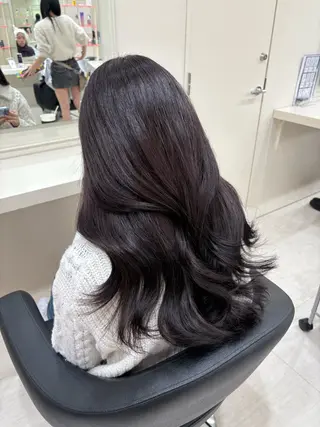 セミロング カラー ヘアアレンジ 💟RINNA 艶カラー💟のヘアスタイル