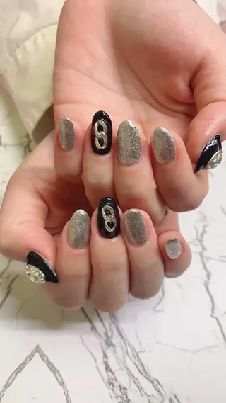 ネイル はな💎ネイル ワンホン、長さ出しのネイルデザイン