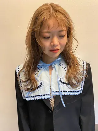 セミロング カラー パーマ ヘアアレンジ メンズ キッズ ネイル マツエク・マツパ アイブロウ 広島/ボブ/レイヤー 🌿‬wakabaのヘアスタイル