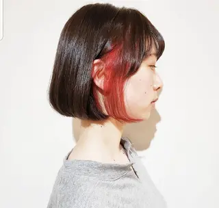 ミディアム 🇰🇷透明感×ハイ トーン🌟tomoのヘアスタイル