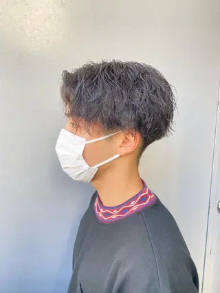 ショート パーマ メンズ 🟦ニュアンス/メン ズパーマ横浜🟦のヘアスタイル