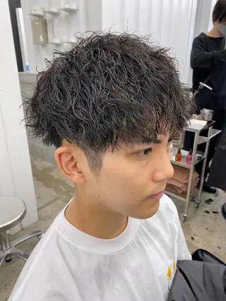 ショート パーマ メンズ ［似合わせヘア］ ✂︎OGURO✂︎のヘアスタイル