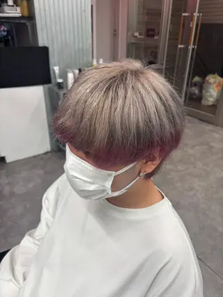 カラー メンズ メンズ特化✨️ 韓国風パーマ🔥一八のヘアスタイル