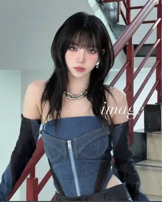 セミロング 西川 ことねのヘアスタイル