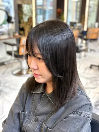 セミロング 美髪矯正🍀 似合わせカット渡邊のヘアスタイル