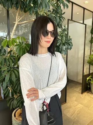 ミディアム 津葉井 麗奈のヘアスタイル