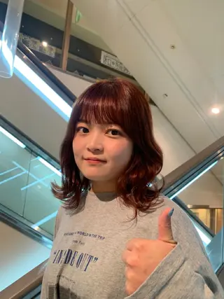 ミディアム レイヤーカット 西宮北口/みなみのヘアスタイル