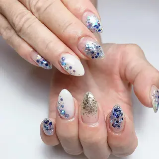 セミロング ネイル ☺︎山部 志麻☺︎のネイルデザイン