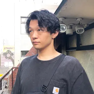 パーマ ヘアアレンジ メンズ ainico+所属・メンズ特化✂️栗原 侑也のヘアスタイル