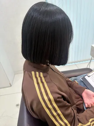 ショート ブリーチ/艶カラー /縮毛矯正/みなのヘアスタイル