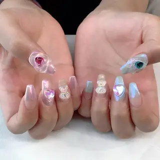 ネイル 💎🐰 saki. m 🐰💎のネイルデザイン