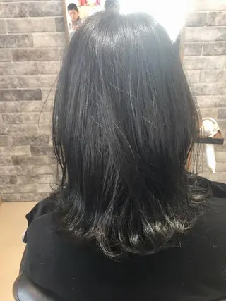 ミディアム 所渉/韓国レイヤー /ウルフカットのヘアスタイル