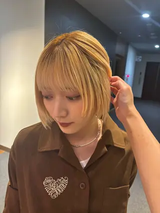 ショート ゆい/パーマ/レイヤ ー/似合わせカラーのヘアスタイル