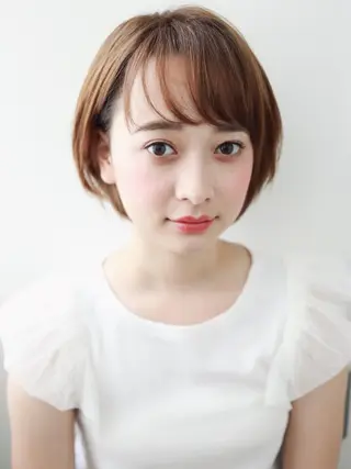ショート アンブレラカラー💫 フェイスフレーミングのヘアスタイル