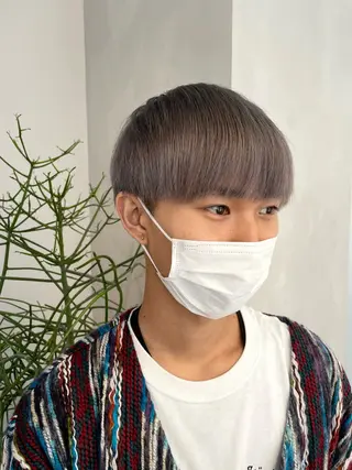 ショート カラー メンズ ブロンド×ハイトーン /遠藤将太のヘアスタイル