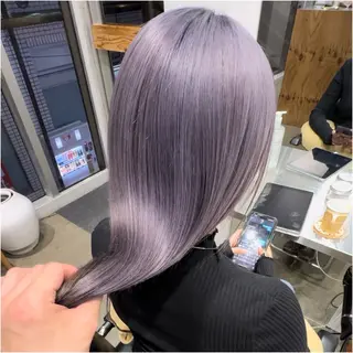 セミロング カラー 圧倒的なケアブリーチ /髪質改善🩵松田のヘアスタイル