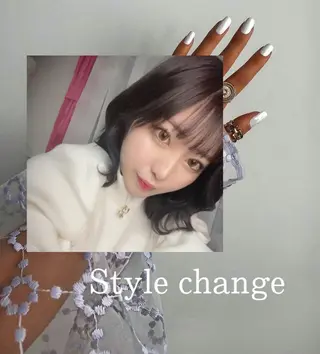 ミディアム カラー ヘアアレンジ eN°byyoureshair所属・🎀トップスタイリ スト湯川響🎀のヘアスタイル