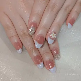 ネイル ネイリストゆか💅 長さだし、深爪矯正のネイルデザイン