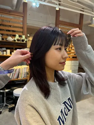 カラー Revie  hair所属・Hiyori/透明感 /ボブ/矢場町のヘアスタイル