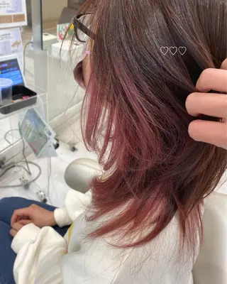 ミディアム カラー 岡田詩織 MODE Ks松原店のヘアスタイル