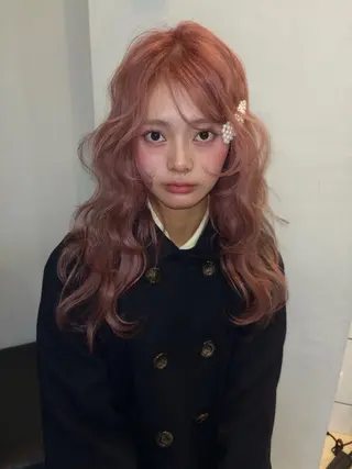 ロング カラー ヘアアレンジ ニュアンスカラー🧶 nanacoのヘアスタイル