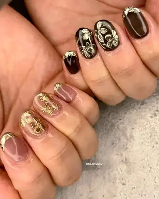 ネイル 3dパーツ/流行り 👧shushu❤️のネイルデザイン