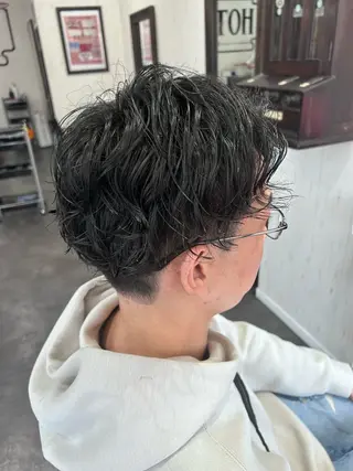 ショート パーマ メンズ 清水 江里香のヘアスタイル