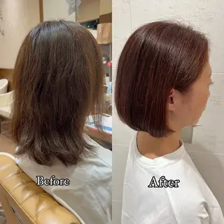 ミディアム カラー 伊藤 アユミのヘアスタイル