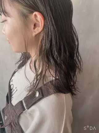 セミロング カラー ヘアアレンジ stylist/蛯谷 珠里のヘアスタイル