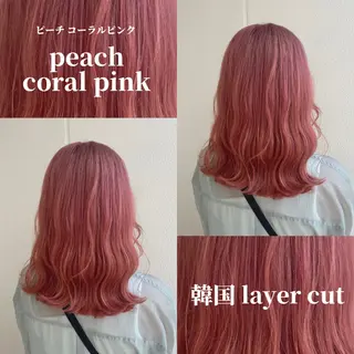 ミディアム カラー ヘアアレンジ 《暖色/韓国hair 》🇰🇷桑原ユキネのヘアスタイル