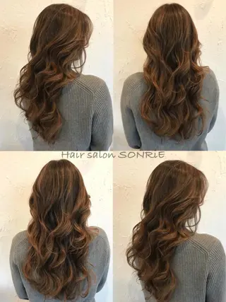 ロング カラー パーマ ヘアアレンジ メンズ 美容室 ソンリエのヘアスタイル