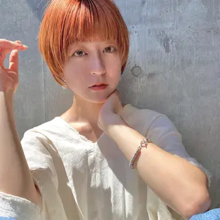 ショート カラー ヘアアレンジ 【ダメージレス施術】 【透明感】北村 拓也のヘアスタイル