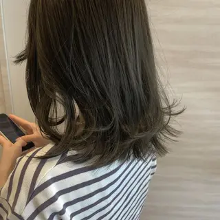 ミディアム カラー Chiho / 梅田 / ボブ/ パーマのヘアスタイル