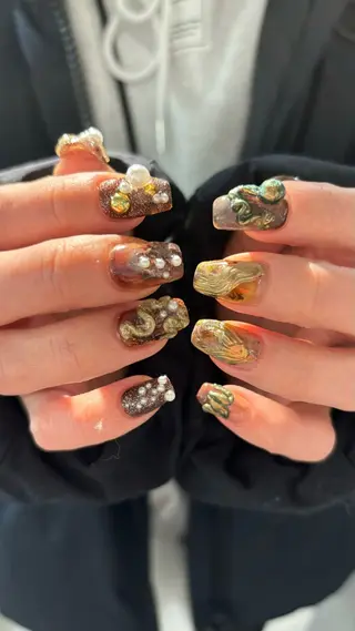 ネイル joieange 難波店 藤谷ルディアのネイルデザイン