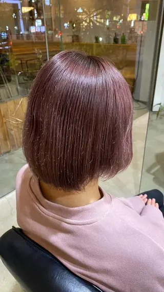 ミディアム カラー コマド所属・福島 優夢のヘアスタイル