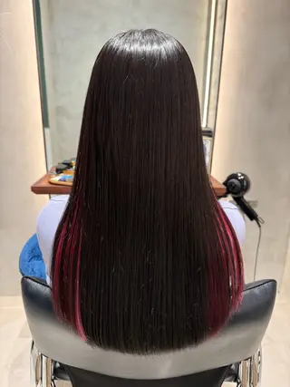 ロング カラー 幡野 葵のヘアスタイル