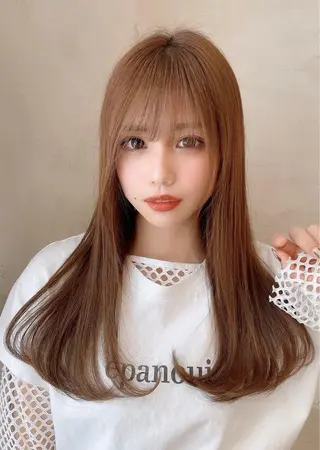 ロング 木屋元一/透明感 /前髪/韓国ヘアのヘアスタイル