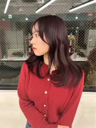 ロング カラー エフェクトブリーチ／ レイヤーカット／翔のヘアスタイル