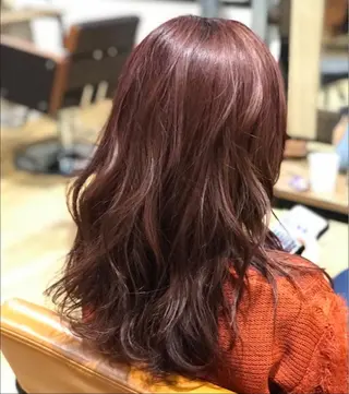 セミロング カラー u hair所属・こばやし ももこのヘアスタイル