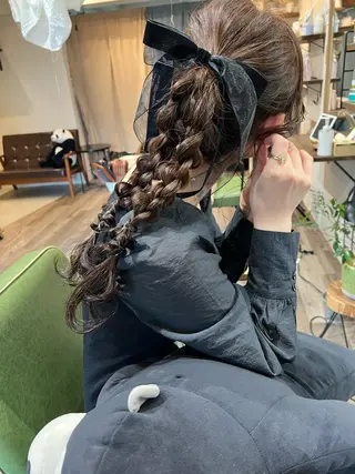 ロング ヘアアレンジ カラーパティシエ facce🌼ikoのヘアスタイル