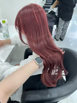 ロング カラー ブリーチなし🌼トレ ンド🌼似合わせのヘアスタイル