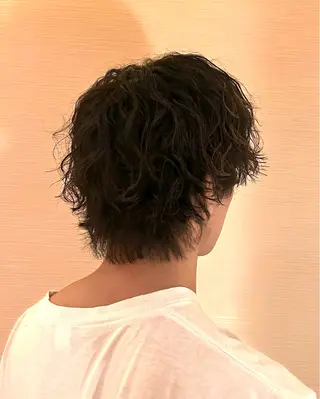 カラー パーマ メンズ 表参道/赤み無し 透明感 colorのヘアスタイル